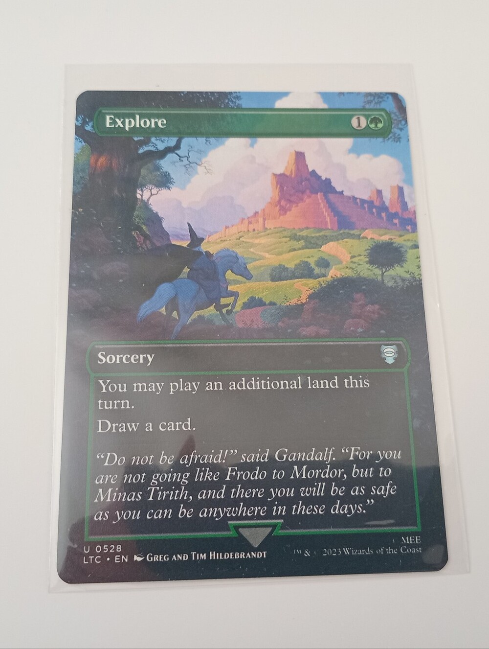 Magic: The Gathering Explore #0528 Borderless card from The Lord of the Rings